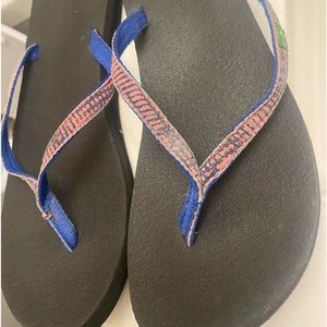 Well worn flip flops